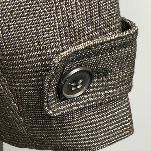 Brand New with tags BANANA REPUBLIC Women's Belted Houndstooth Lined Fall Coat - Picture 6 of 9